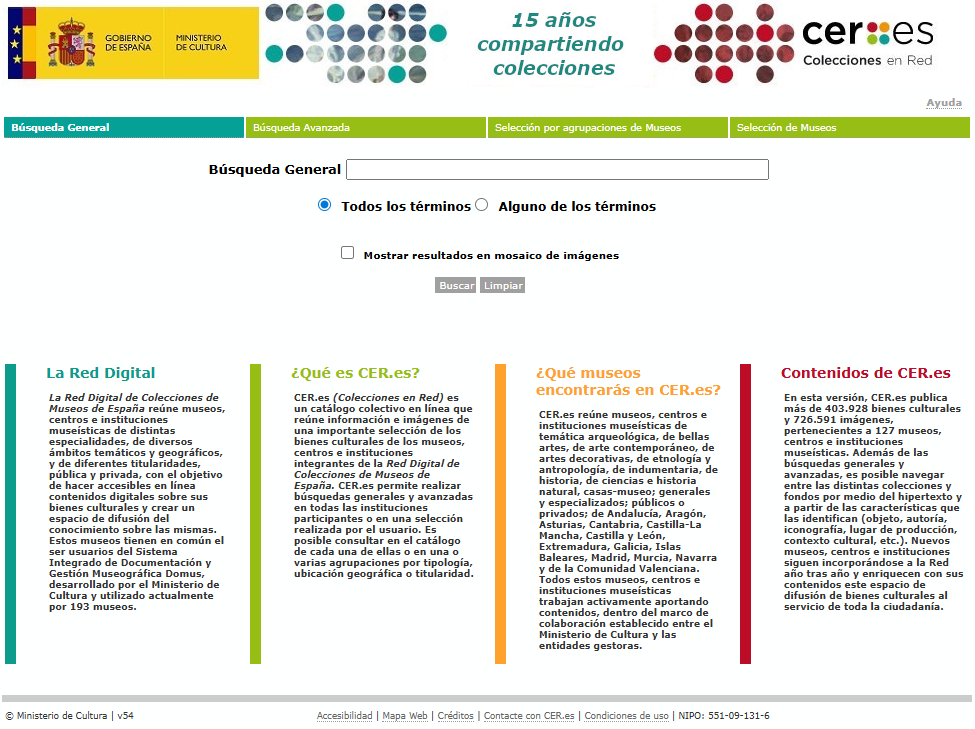 Pantallazo de Ceres (inicio)