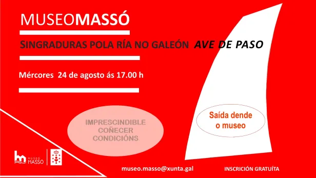 Singraduras pola ría no galeón Ave de Paso