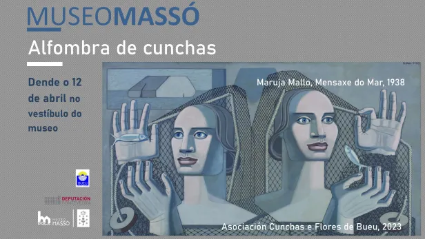 Alfombra de cunchas Maruja Mallo