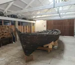 Pecio da lancha xeiteira A Marina, carpintaría de ribeira de Manuel Lado Chouso (cara a 1943)