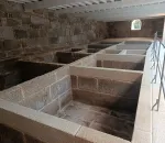 Píos restaurados da antiga salgadura Piñeiro integrada no Museo Massó (século XIX)