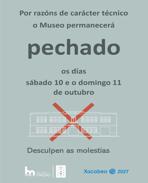 Peche temporal do Museo Massó (outubro 2026)